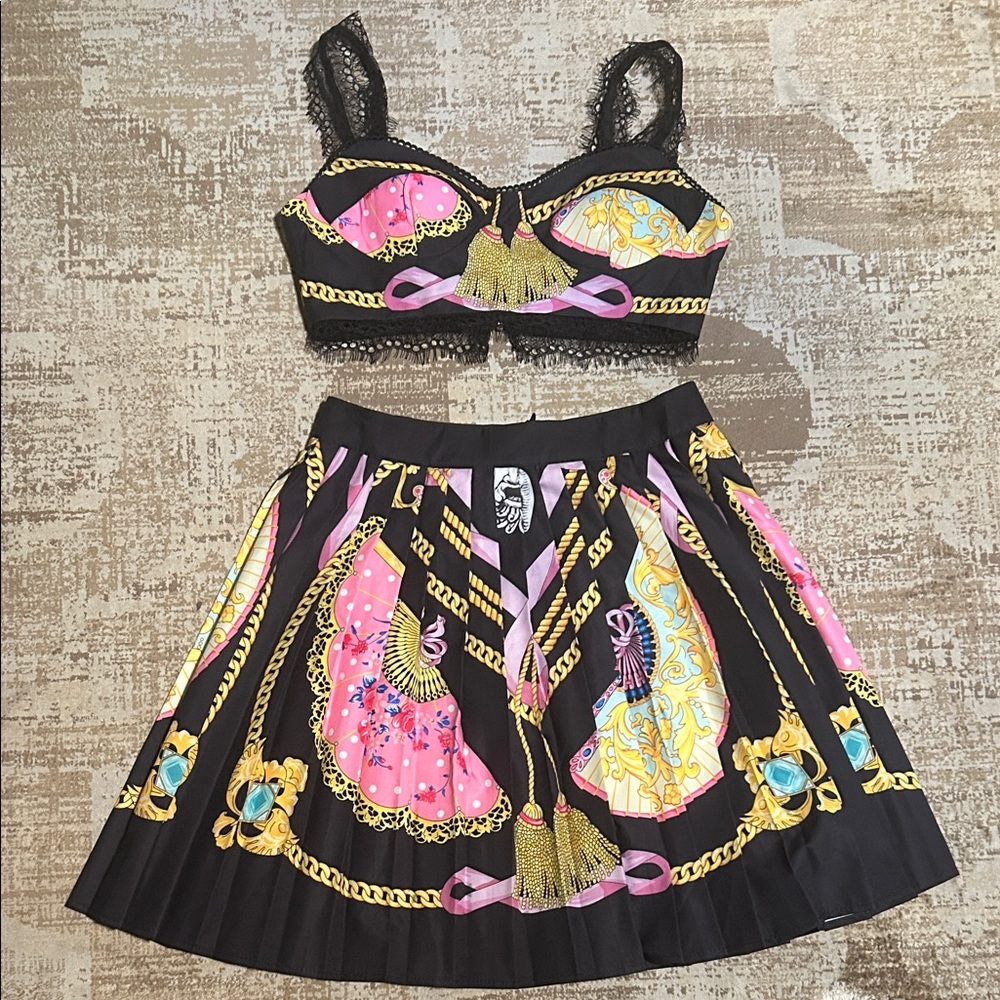 Black and Pink Women's Skirt Set NWOT